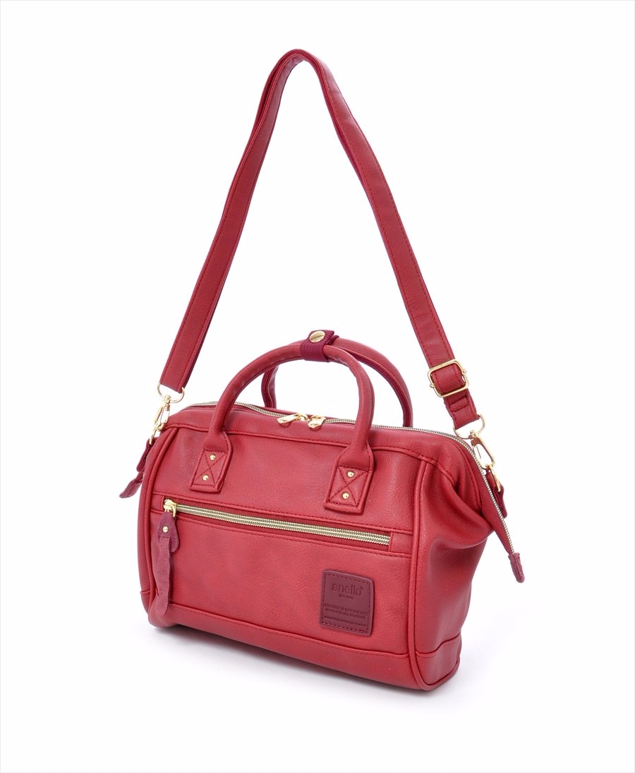 Faux Leather Hinged Clasp Mini Shoulder Bag｜PRODUCTS｜anello® OFFICIAL SITE
